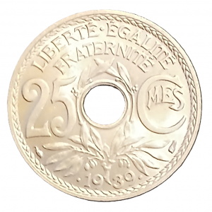 25 centimes type Lindauer 1939 points