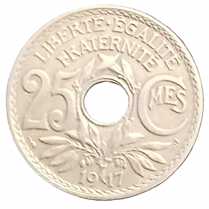 25 centimes type Lindauer 1917