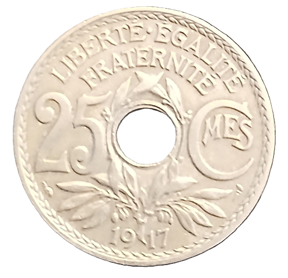 25 centimes type Lindauer 1917