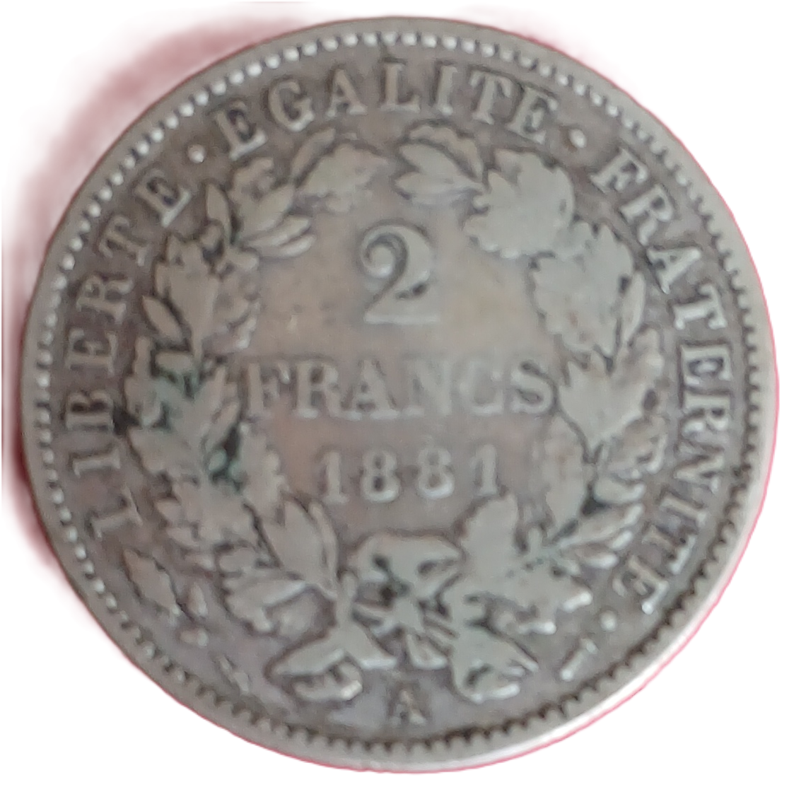 2 francs argent type Cérès 1881 A