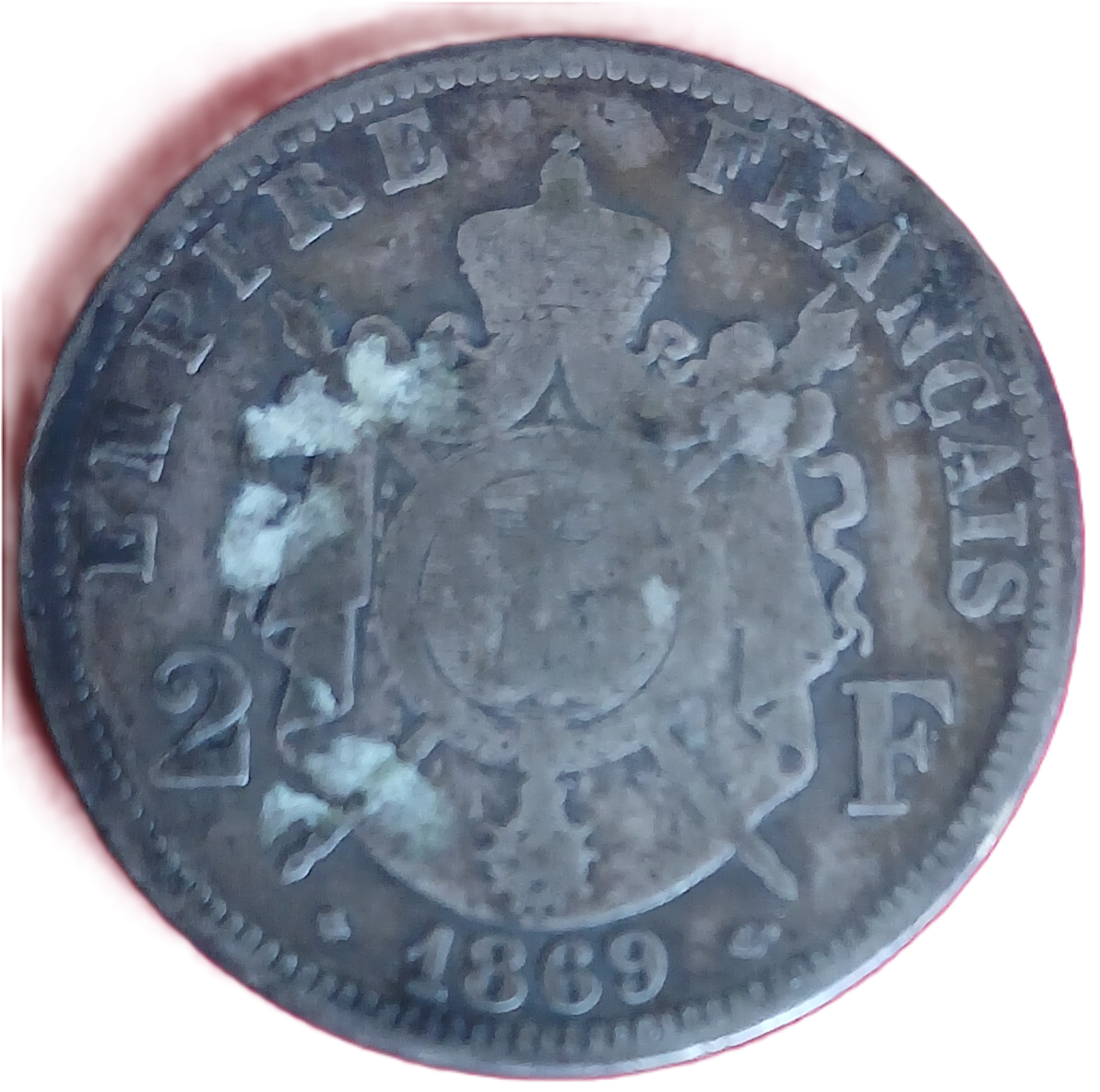 2 francs Napoléon III tête laurée 1869 A