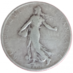 2 francs argent type Semeuse 1901