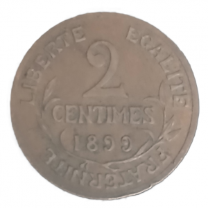 2 centimes type Dupuis 1899