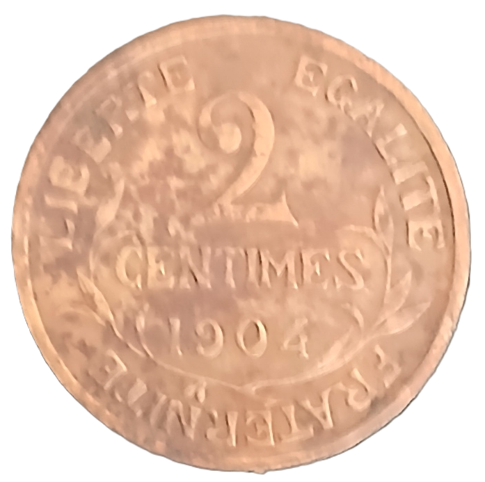 2 centimes type Dupuis 1904