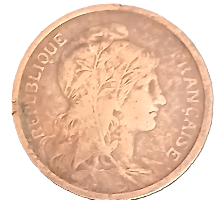 2 centimes type Dupuis 1904 – Image 2