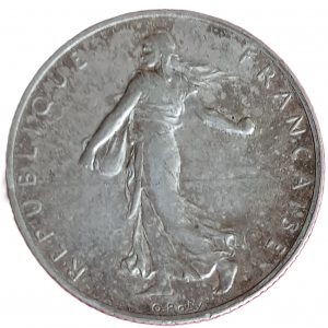 2 francs argent type Semeuse 1909