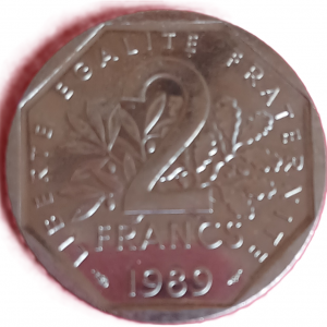2 francs type Semeuse 1989