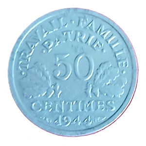 50 centimes type Bazor 1944 C