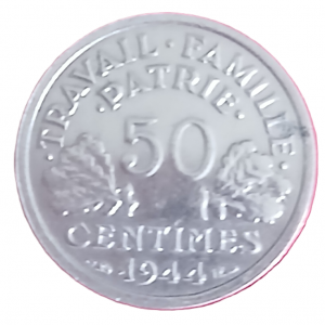 50 centimes type Bazor 1944