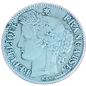 50 centimes argent type Cérès 1871 K