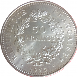 50 francs argent Hercule 1975