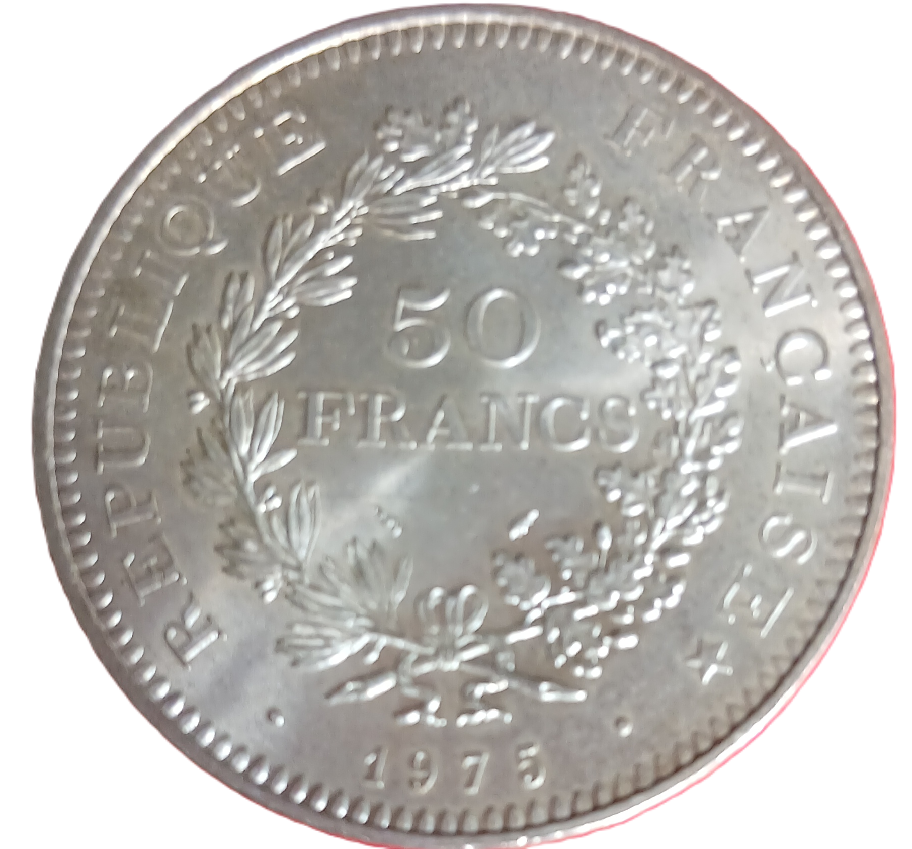 50 francs argent Hercule 1975