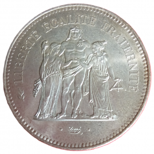50 francs argent Hercule 1977