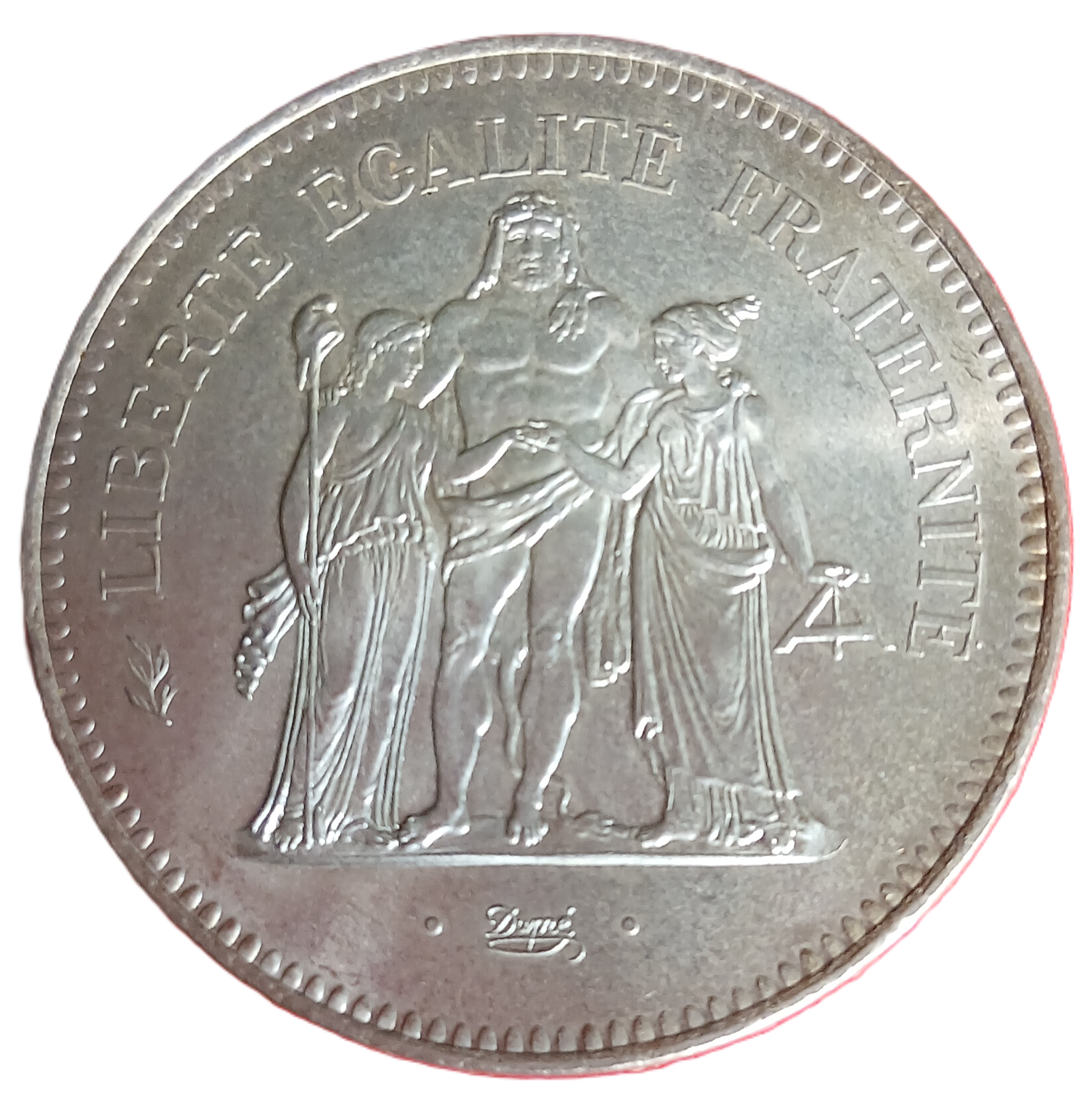 50 francs argent Hercule 1975 – Image 2