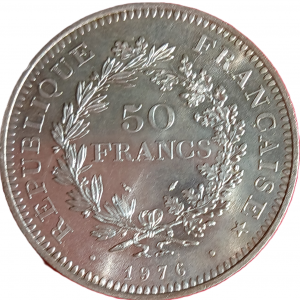 50 francs argent Hercule 1976