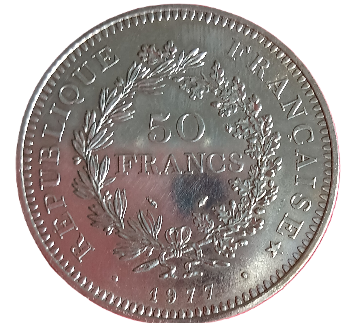 50 francs argent Hercule 1977