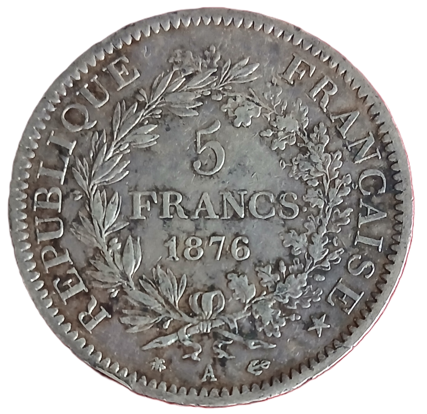 5 francs argent type Hercule 1876 A