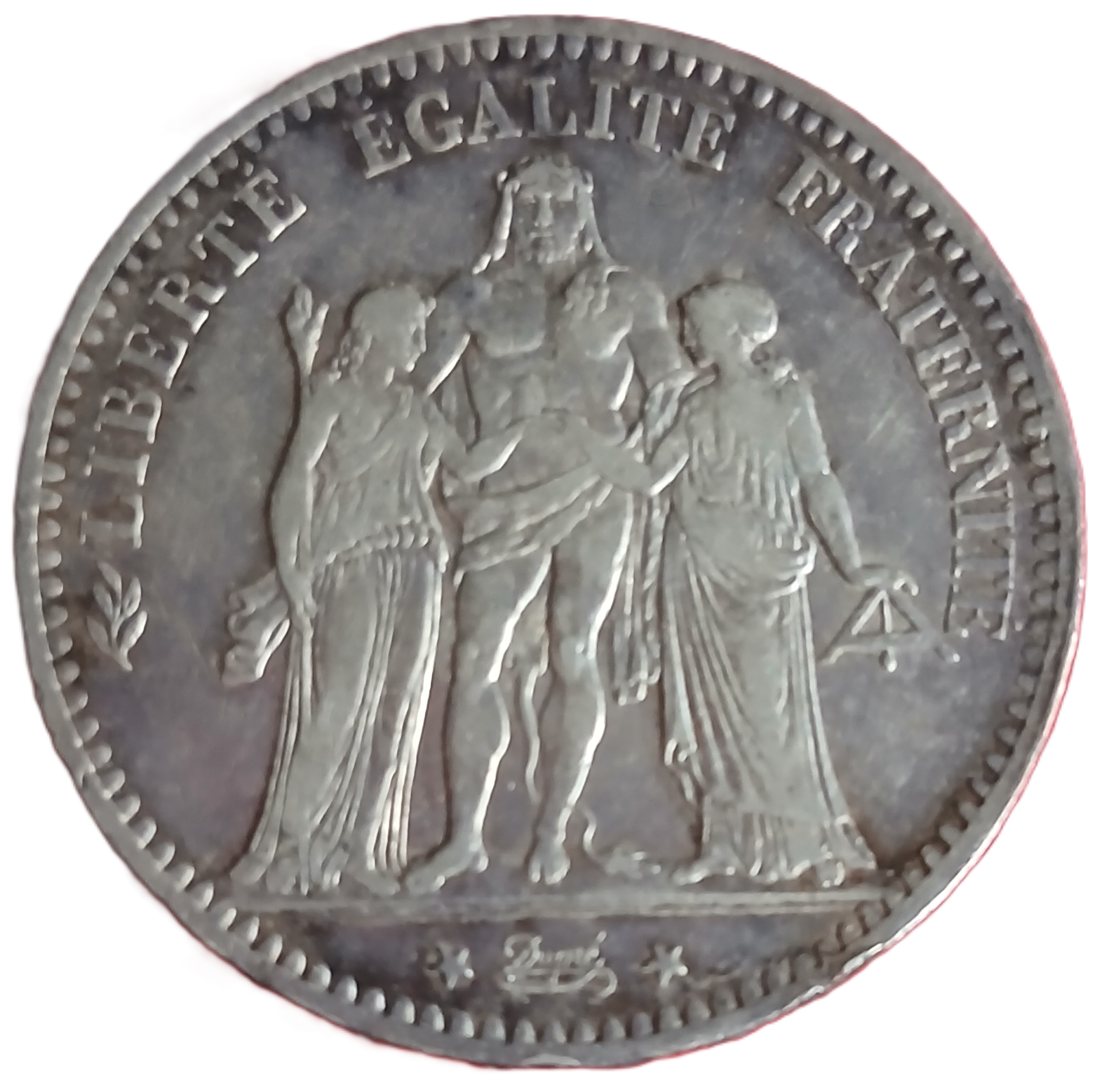 5 francs argent type Hercule 1876 A – Image 2