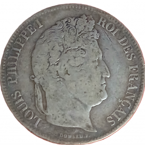 5 francs argent Louis Philippe Ier tête laurée 1832 D