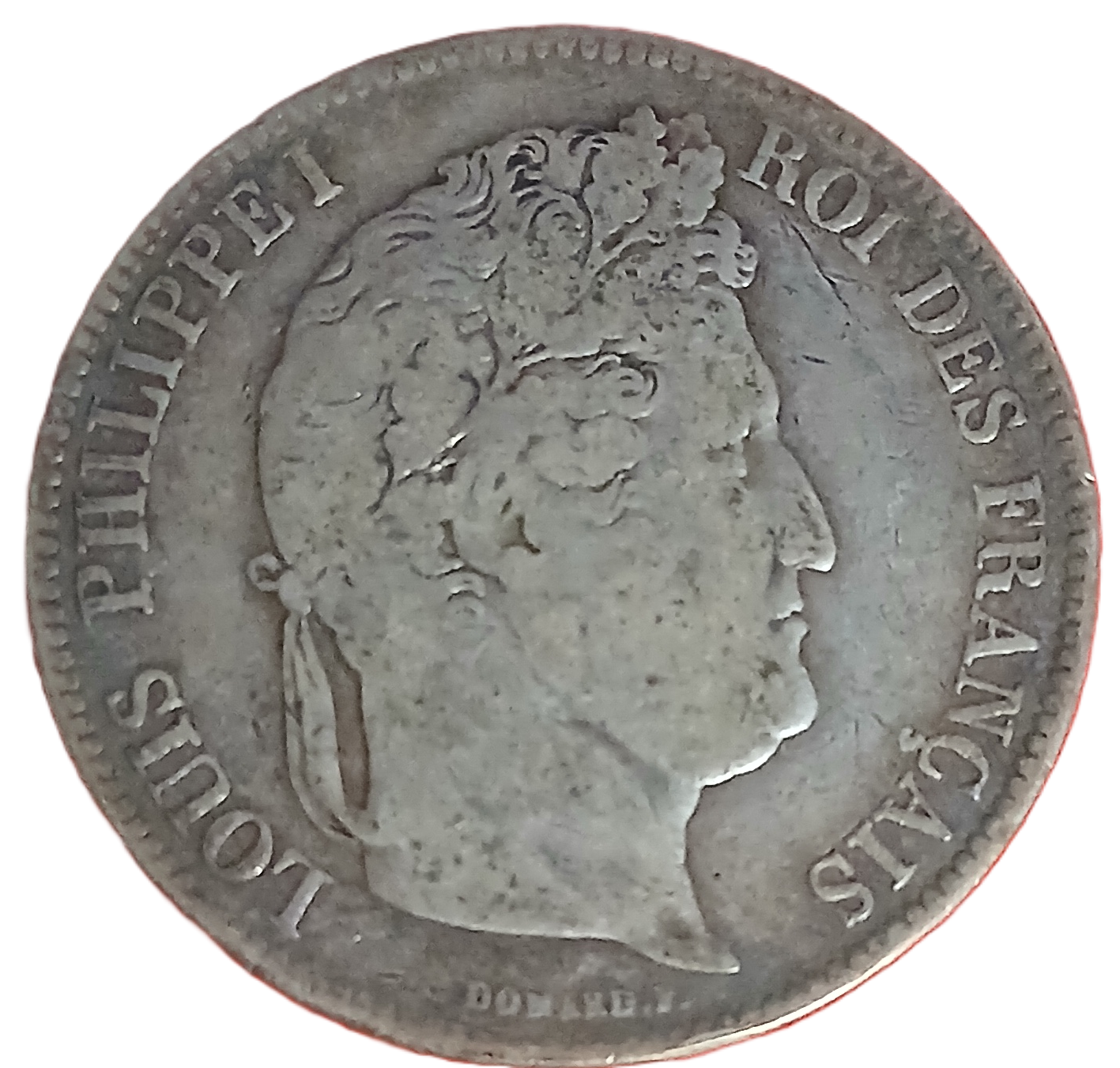 5 francs argent Louis Philippe Ier tête laurée 1832 D – Image 2