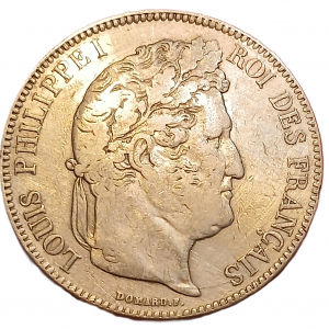 5 francs argent Louis Philippe Ier tête laurée 1834 D