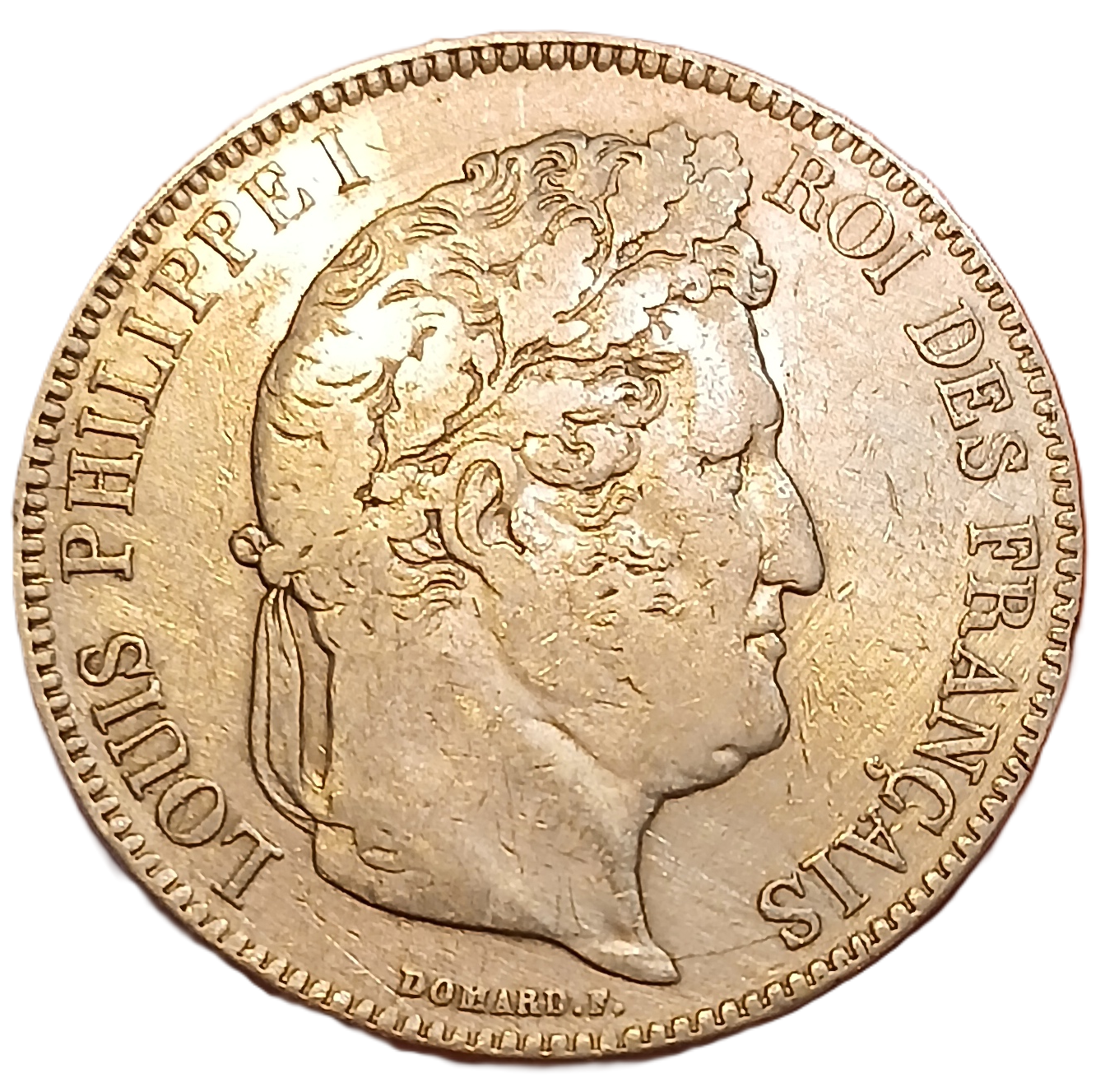 5 francs argent Louis Philippe Ier tête laurée 1834 D – Image 2