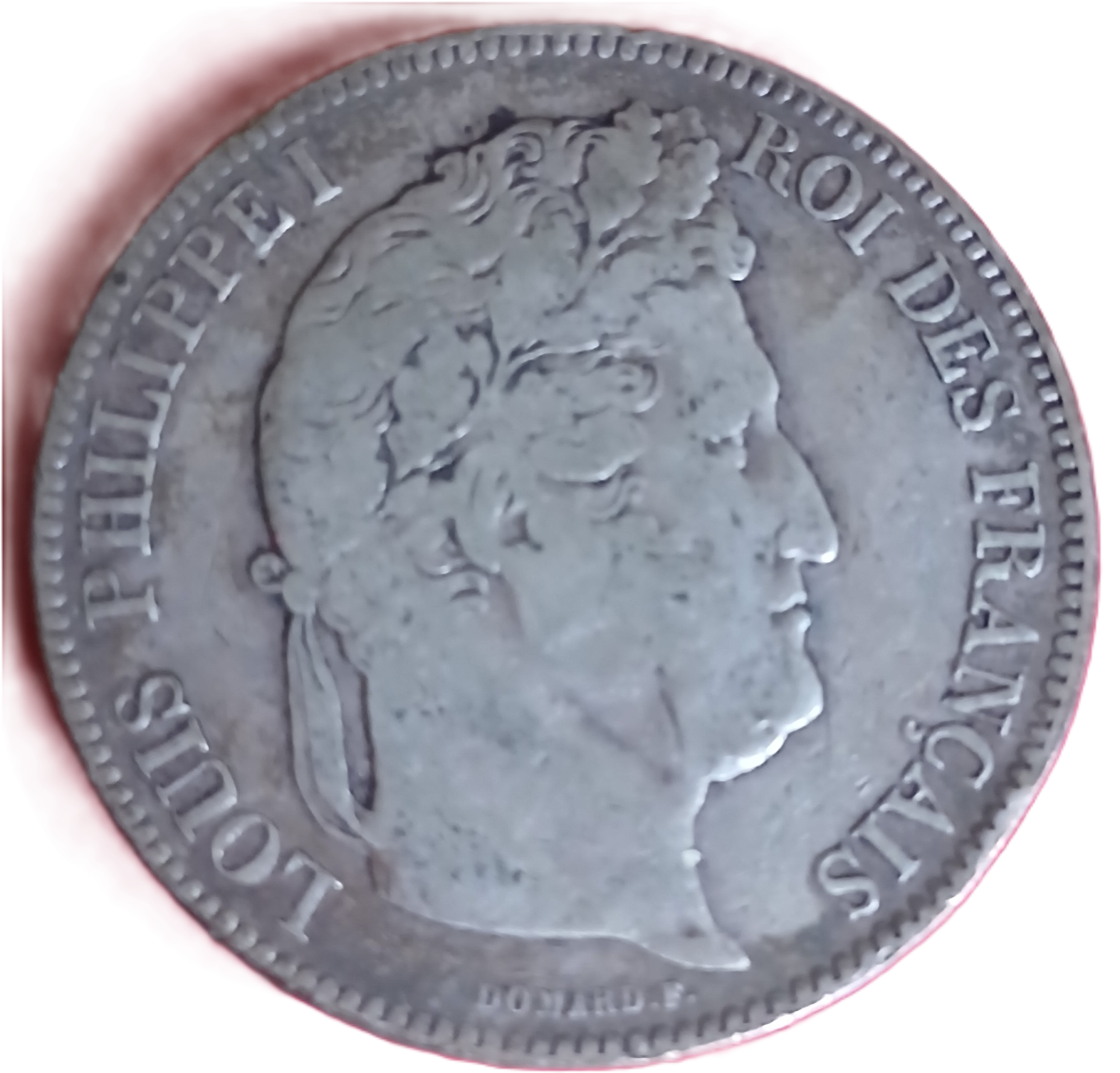 5 francs argent Louis Philippe Ier tête laurée 1843 W – Image 2