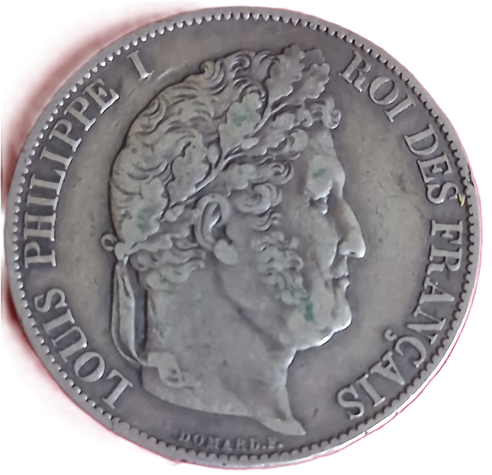 5 francs argent Louis Philippe Ier tête laurée 1847 A – Image 2