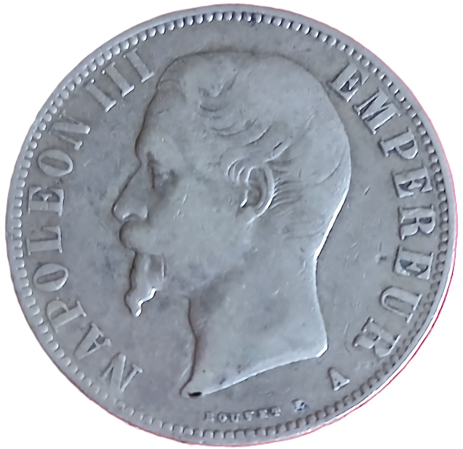 5 francs argent Napoléon III tête nue 1856 A – Image 2