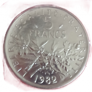 5 francs type Semeuse 1982 FDC