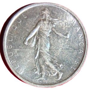 5 francs argent type Semeuse 1969