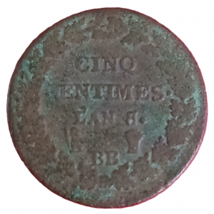 5 centimes Dupré An 8 BB 8/5