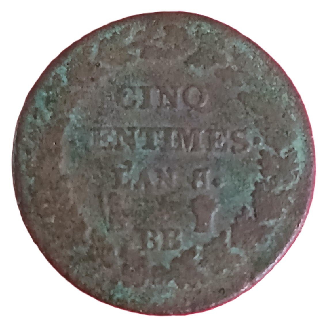 5 centimes Dupré An 8 BB 8/5