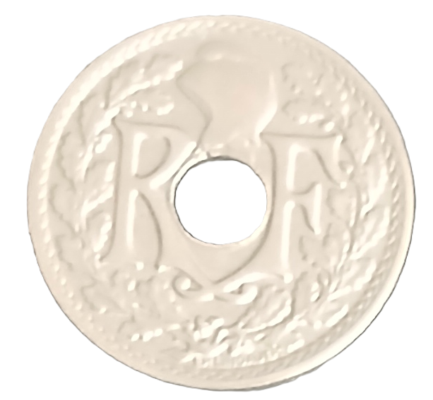 5 centimes type Lindauer petit module 1922 Poissy – Image 2