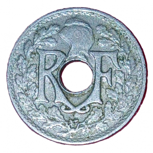 5 centimes type Lindauer petit module 1920
