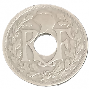 5 centimes type Lindauer petit module 1933