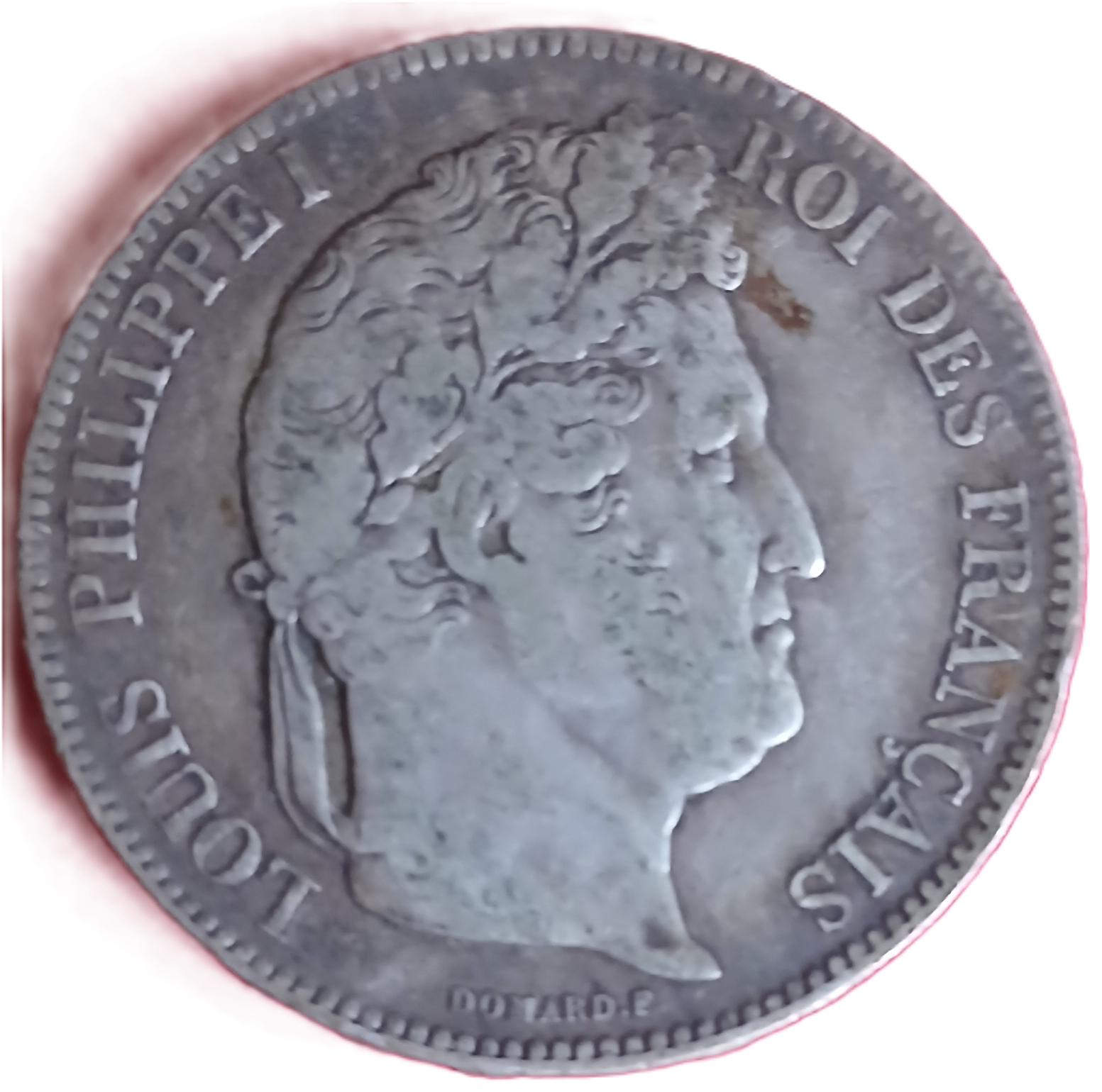 5 francs argent Louis Philippe Ier tête laurée 1842 W – Image 2