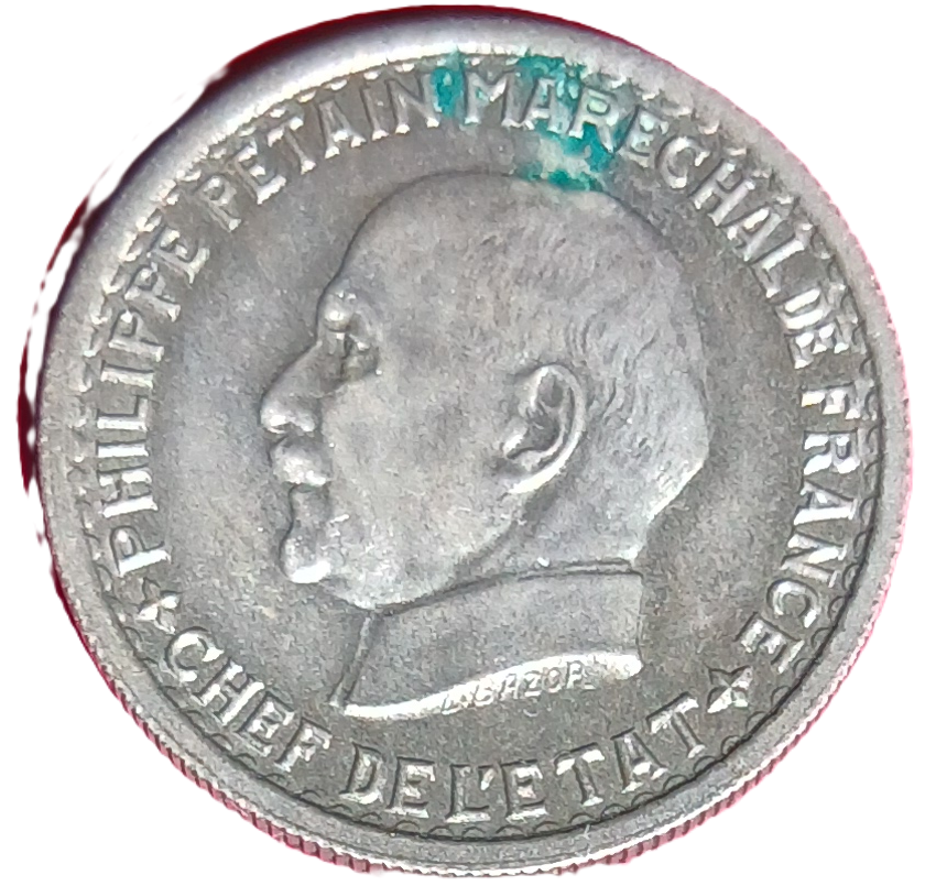 5 francs type Pétain 1941 – Image 2