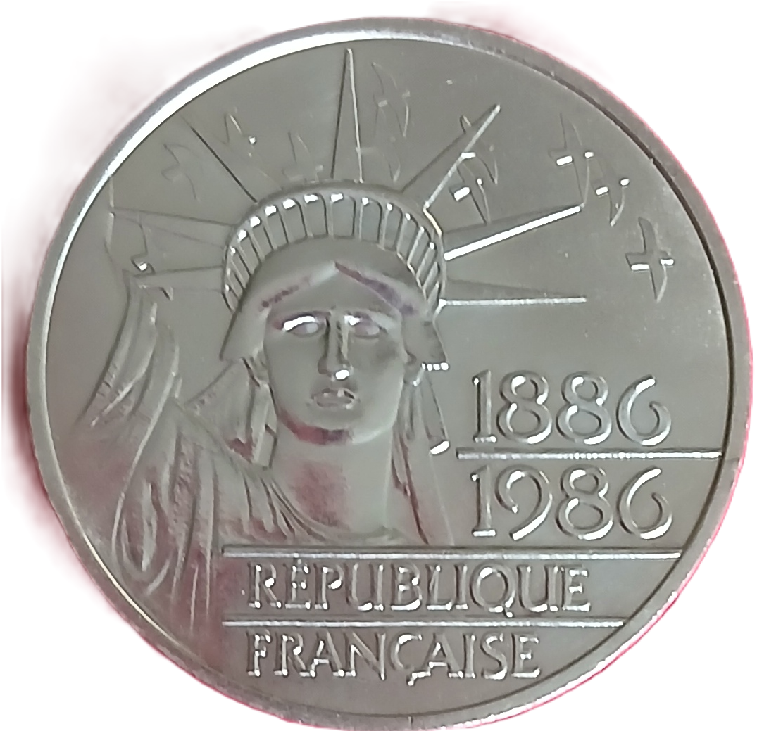 100 francs argent type Liberté 1986 – Image 2