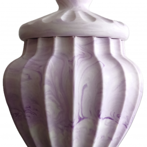 Pot pour cotons tiges en jesmonite