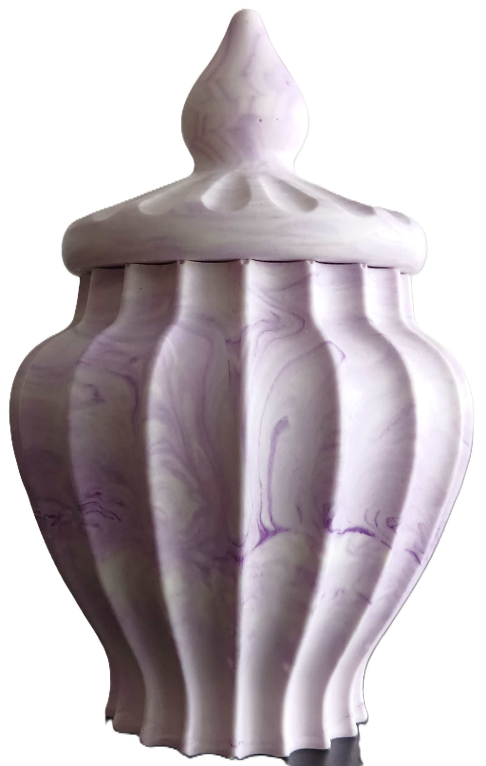 Pot pour cotons tiges en jesmonite