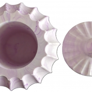 Pot pour cotons tiges en jesmonite