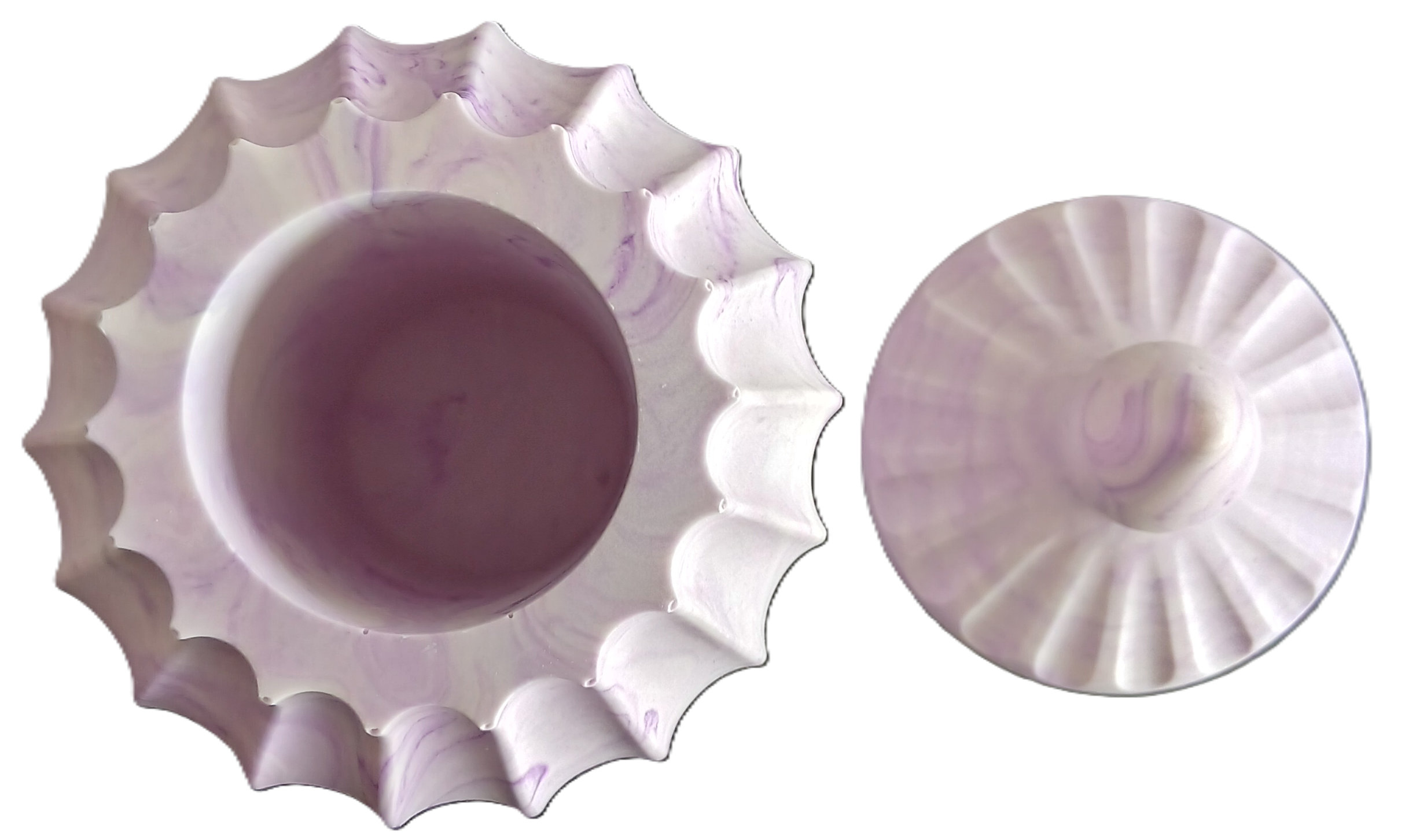 Pot pour cotons tiges en jesmonite – Image 2