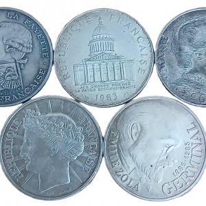 Monnaies d’investissement en argent 100f