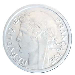 1 franc type Morlon en aluminium 1946 B