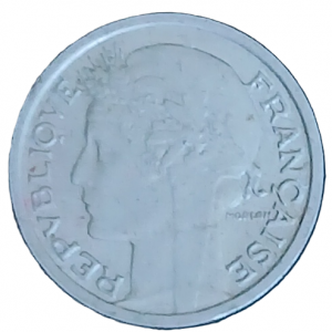 50 centimes type Morlon en aluminium 1947 B