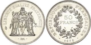 Monnaies d'investissement en argent 50f Hercule