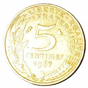 5 centimes type Marianne 1967