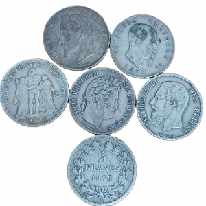 Monnaies d’investissement en argent 5f (écus)