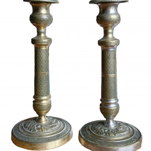 Paire de bougeoirs Louis-Philippe Ier